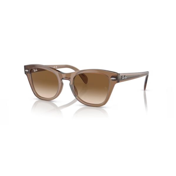 Sol Ray-ban 0RB0707S color 664051 - Marrón claro transparente con lente marrón