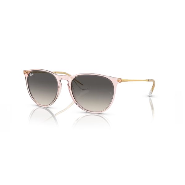 Sol Ray-ban 4171 - Erika color 674211 - Rosa transparente con lente gris