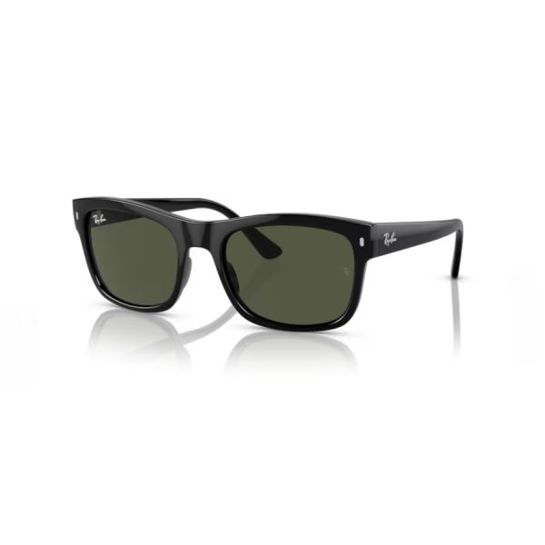 Sol Rayban 4428 color 601/31 - Negro con lente verde