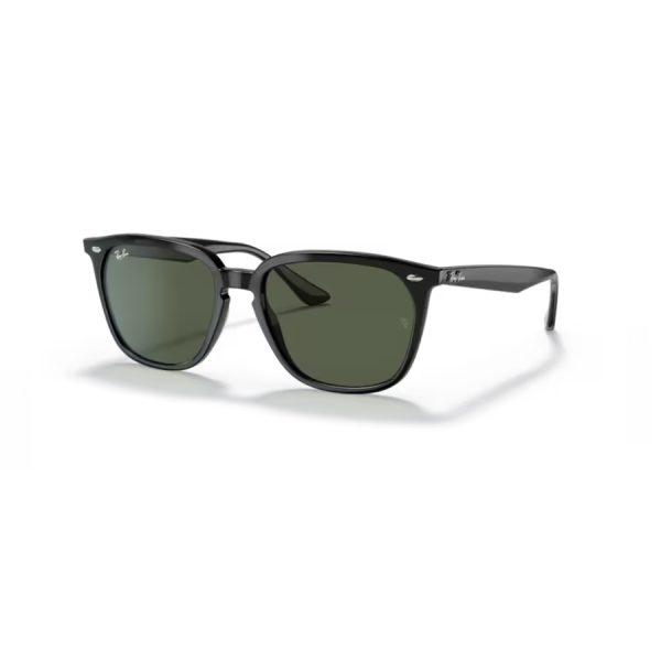 Sol Ray-ban 4362 color 601/71 - Negro con lente verde