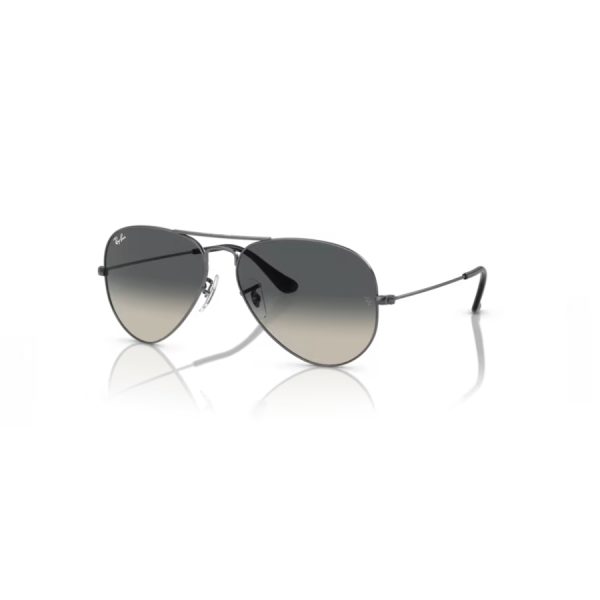 Sol Ray-ban aviador 0RB3025 color 004/71 - Gunmetal con lente gris