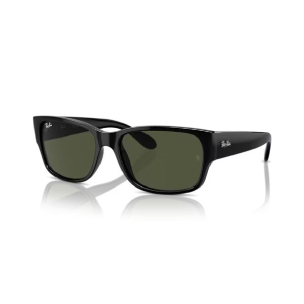 So Ray-ban 4388 color 601/31 - Negro con lente verde