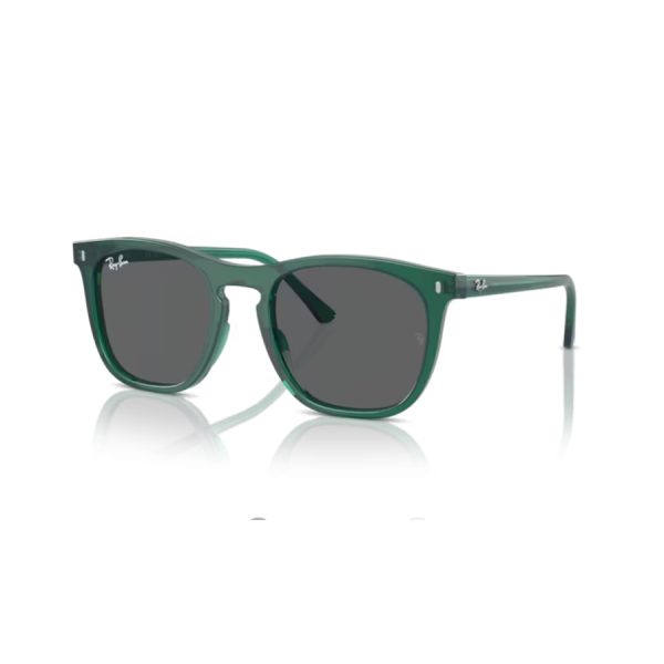 Rayban 2210 - 601/31 - 6615B1 - Verde transparente - lente Gris oscuro