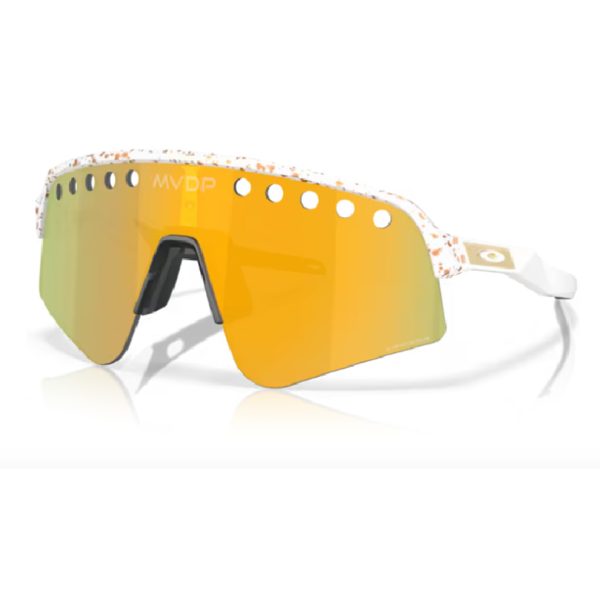 Gafa de sol Oakley Sutro Lite Sweep 9465 33 Salpicadura blanca lente prizm 24k